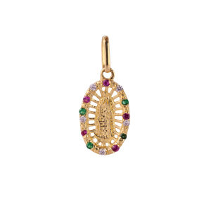 Dije Virgencita de Guadalupe colores